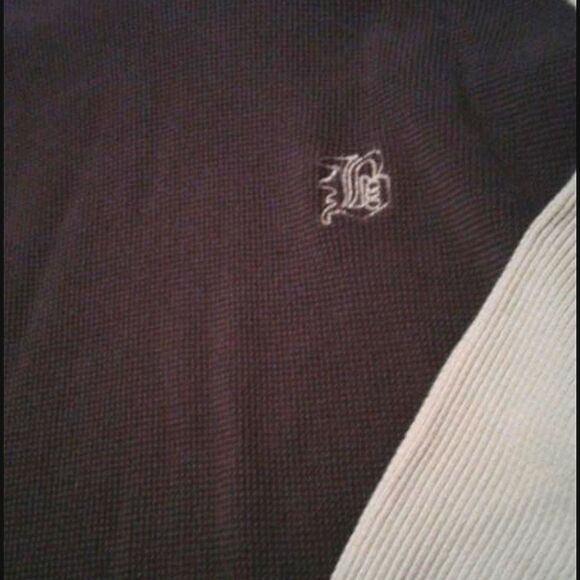 HOST PICK Retro 80s Brooklyn Express Brown & Tan Colorblock Long Sleeve Sweater - Picture 5 of 7